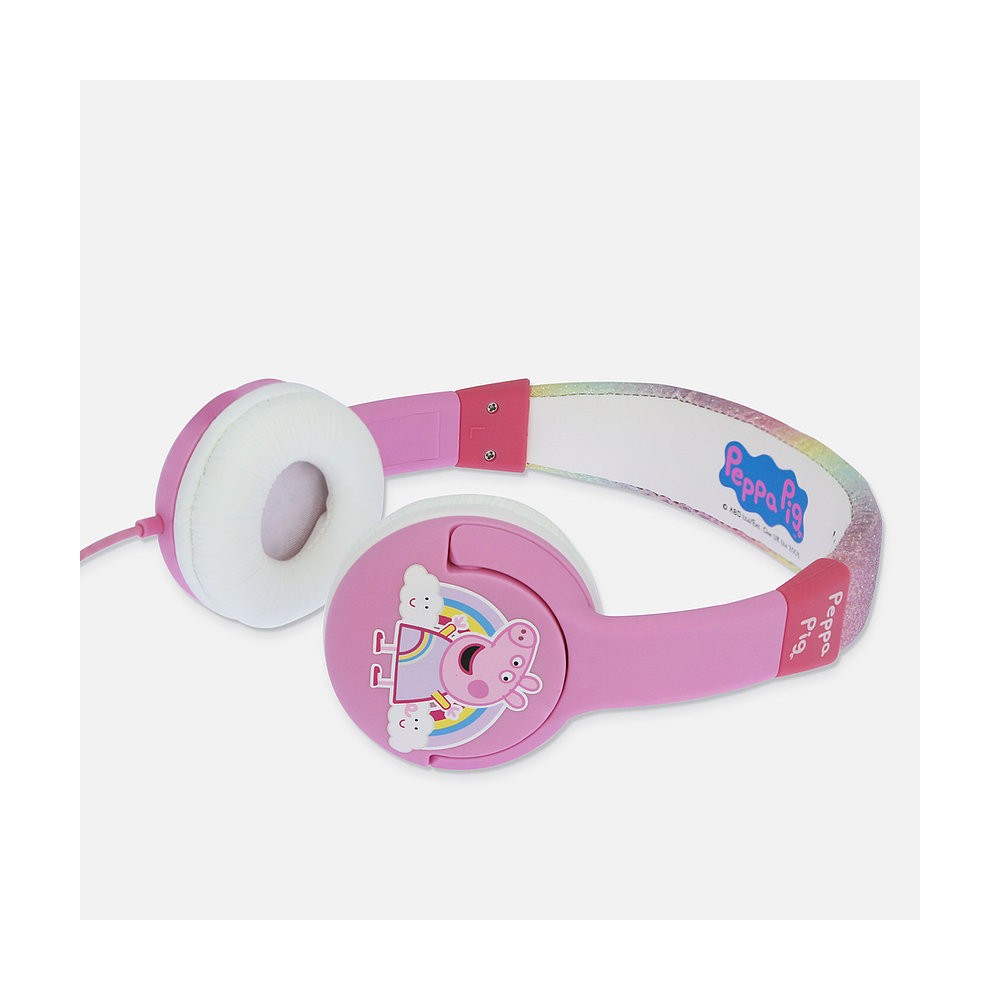 AURICULARES INFANTILES PEPA PIG ARCOIRIS PEQUEÑO TAMAÑO Y LIMITADOS EN VOLUMEN