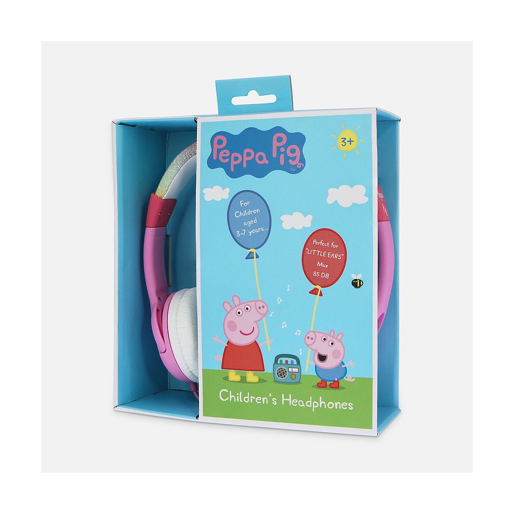 AURICULARES INFANTILES PEPA PIG ARCOIRIS PEQUEÑO TAMAÑO Y LIMITADOS EN VOLUMEN