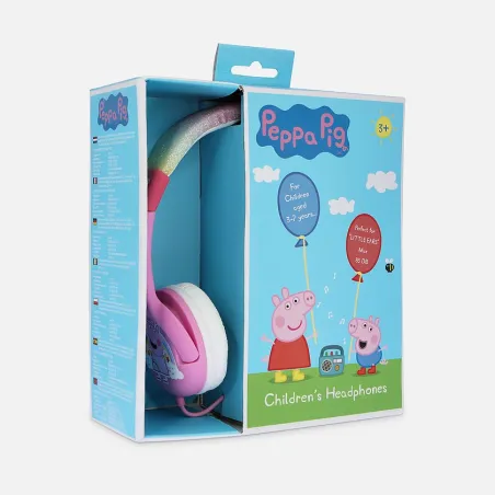 KINDERKOPFHÖRER PEPA PIG REGENBOGEN, KLEIN UND LAUTSTÄRKEBEGRENZT - The Shop Gamer
