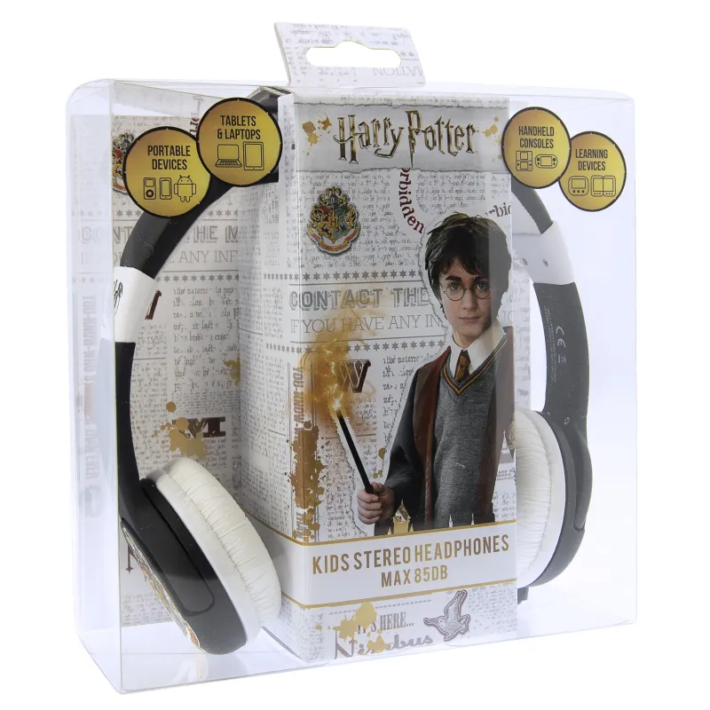 KINDERHOOFDTELEFOON MET HARRY POTTER-SCHILD, KLEIN FORMAAT EN VOLUMEBEGRENZING - The Shop Gamer