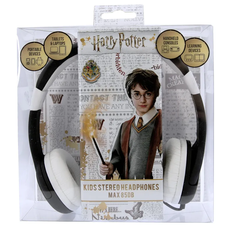 HARRY POTTER SHIELD KIDS' HEADPHONES, SMALL SIZE AND VOLUME-LIMITED - The Shop Gamer