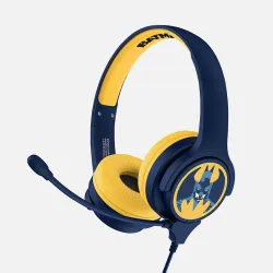 CUFFIE PER BAMBINI CON MICROFONO BATMAN, FORMATO PICCOLO, VOLUME LIMITATO - The Shop Gamer