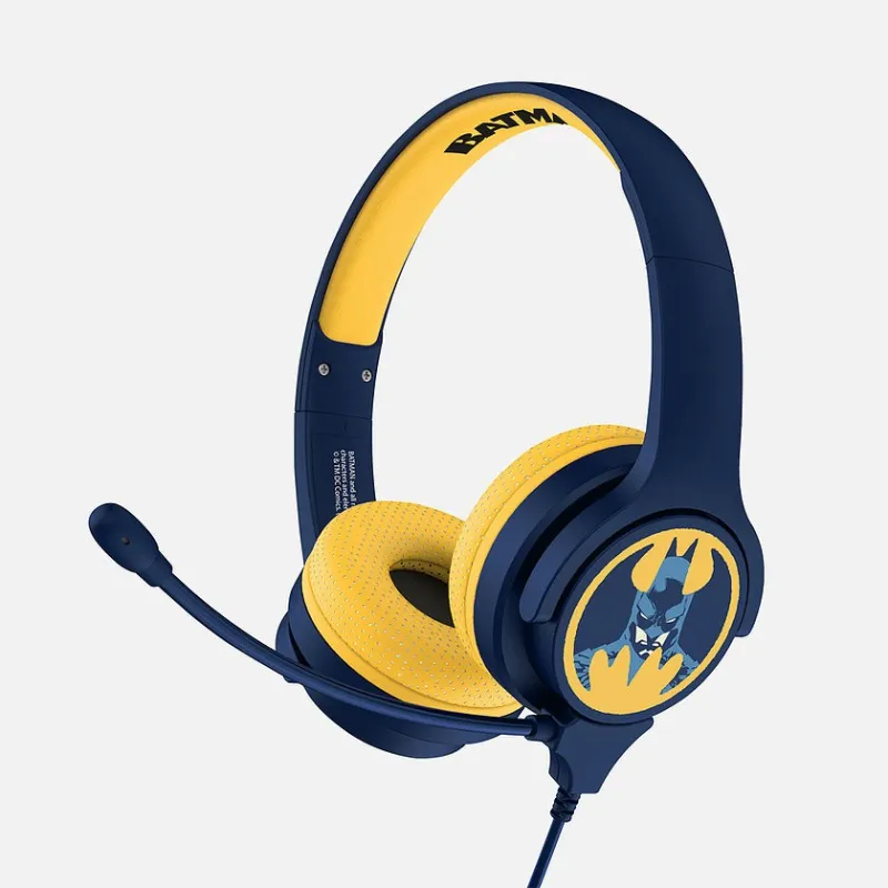 CASQUE ENFANT BATMAN AVEC MICROPHONE, PETIT FORMAT, VOLUME LIMITÉ - The Shop Gamer