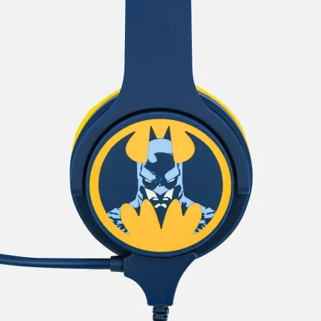 BATMAN KINDERKOPFHÖRER MIT MIKROFON, KLEIN, LAUTSTÄRKEBEGRENZT - The Shop Gamer
