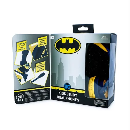 BATMAN KINDERKOPFHÖRER MIT MIKROFON, KLEIN, LAUTSTÄRKEBEGRENZT - The Shop Gamer