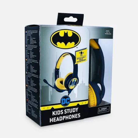 BATMAN KINDERKOPFHÖRER MIT MIKROFON, KLEIN, LAUTSTÄRKEBEGRENZT - The Shop Gamer