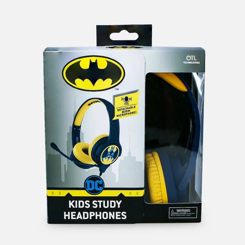 CASQUE ENFANT BATMAN AVEC MICROPHONE, PETIT FORMAT, VOLUME LIMITÉ - The Shop Gamer