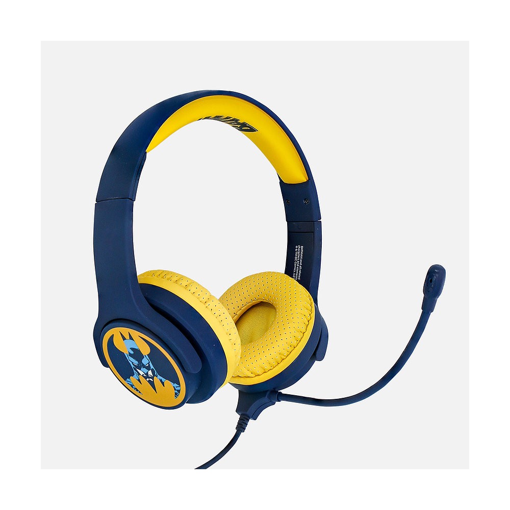 AURICULARES INFANTILES CON MICRÓFONO BATMAN PEQUEÑO TAMAÑO LIMITADOS EN VOLUMEN