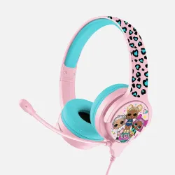 AUSCULTADORES INFANTIS LOL SURPRISE COM MICROFONE, PEQUENOS E COM VOLUME LIMITADO - The Shop Gamer