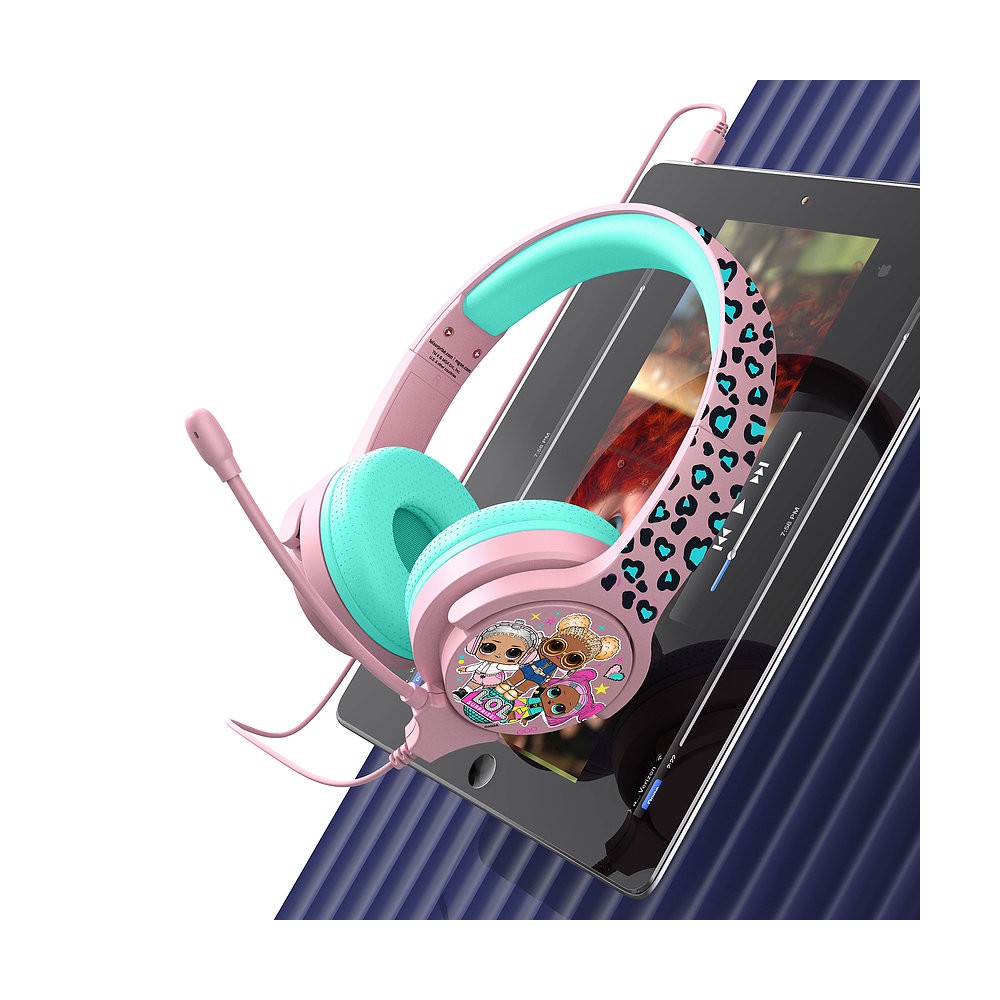 AURICULARES INFANTILES CON MICRÓFONO LOL SURPRISE PEQUEÑOS Y VOLUMEN LIMITADO