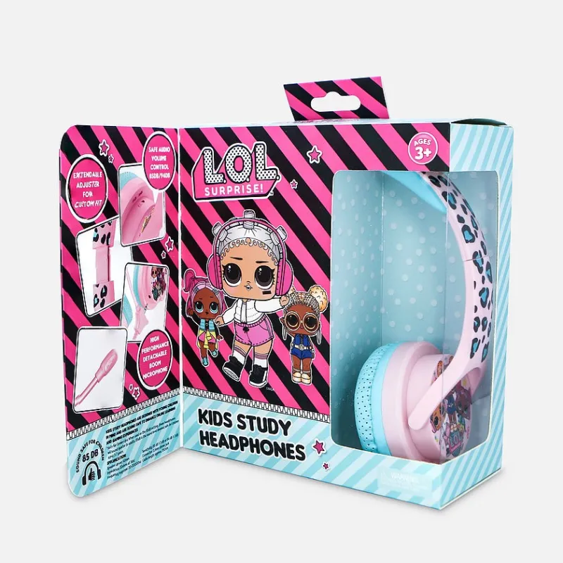 KINDERHOOFDTELEFOON MET MICROFOON LOL SURPRISE, COMPACT EN MET VOLUMEBEGRENZING - The Shop Gamer