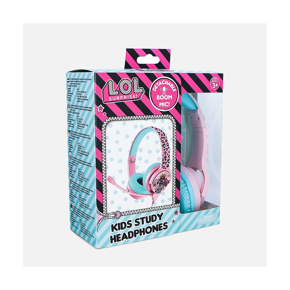AURICULARES INFANTILES CON MICRÓFONO LOL SURPRISE PEQUEÑOS Y VOLUMEN LIMITADO