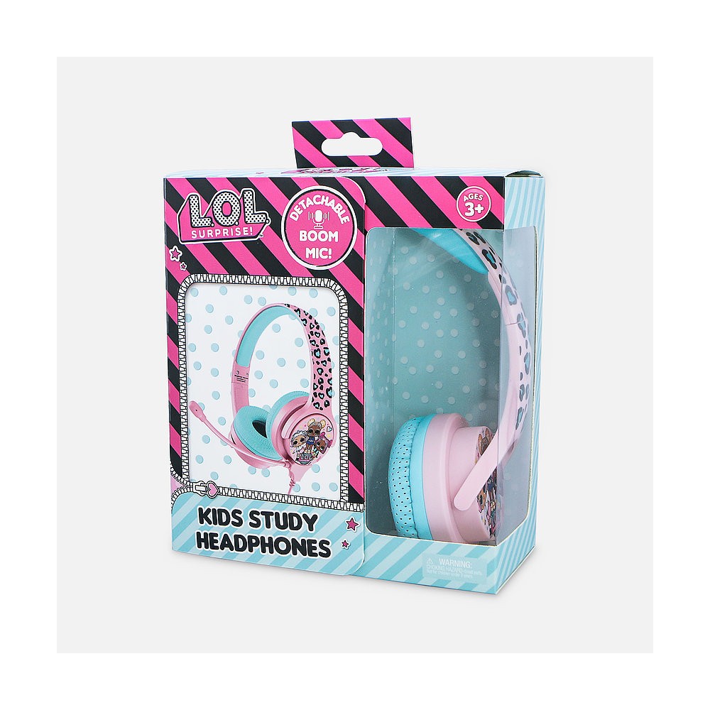 AURICULARES INFANTILES CON MICRÓFONO LOL SURPRISE PEQUEÑOS Y VOLUMEN LIMITADO