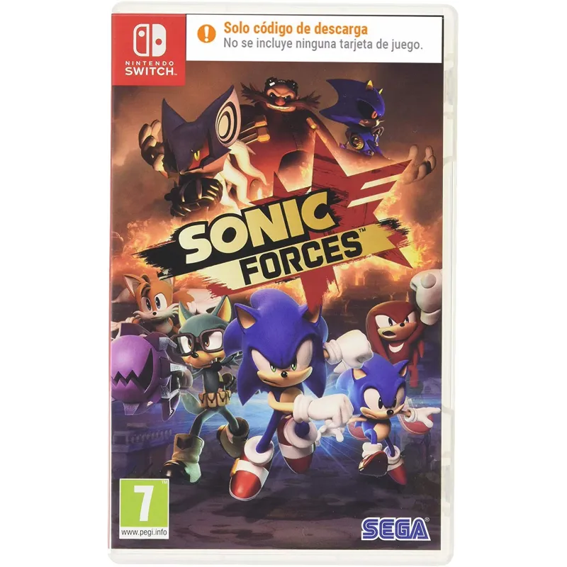 SONIC FORCES SWITCH, BOÎTE AVEC CODE DE TÉLÉCHARGEMENT NUMÉRIQUE - The Shop Gamer