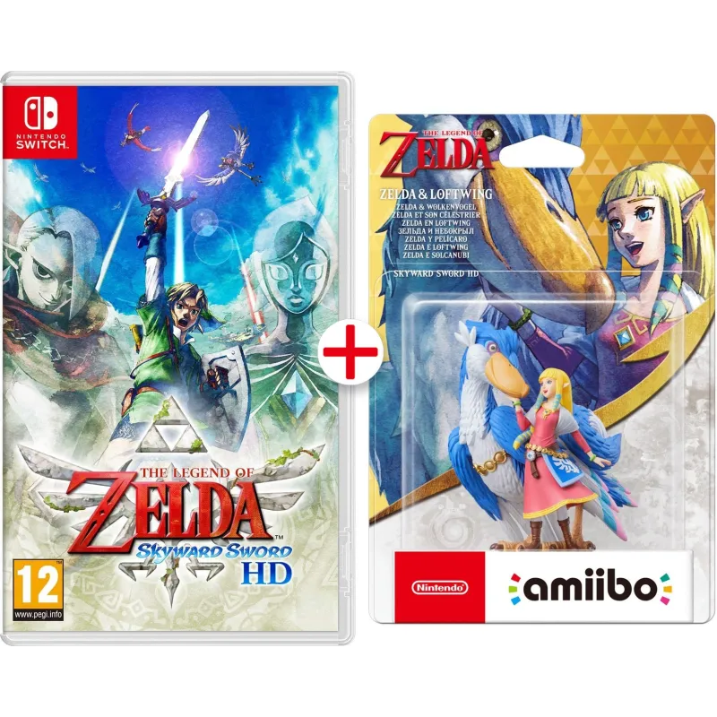 THE LEGEND OF ZELDA SKYWARD SWORD HD SWITCH PHYSISCHES SPIEL + PELÍCARO-AMIIBO - The Shop Gamer