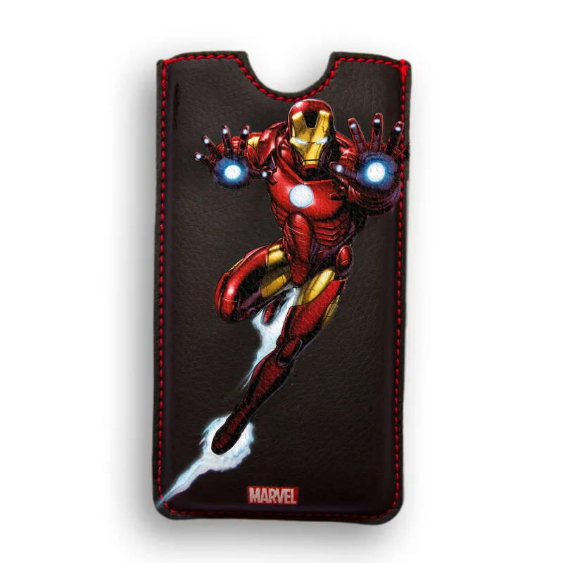ÉTUI EN CUIR POUR IPHONE 4, DELUXE, MARVEL IRON MAN HEROES - The Shop Gamer