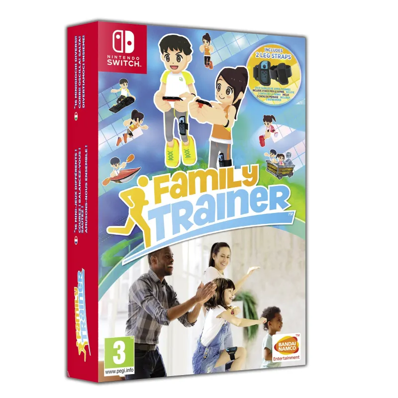 FAMILY TRAINER 2021 SWITCH PHYSICAL GAME WITH 2 LEG STRAPS, HOME WORKOUT - The Shop Gamer