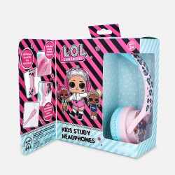 AURICULARES INFANTILES CON MICRÓFONO LOL SURPRISE PEQUEÑOS Y VOLUMEN LIMITADO