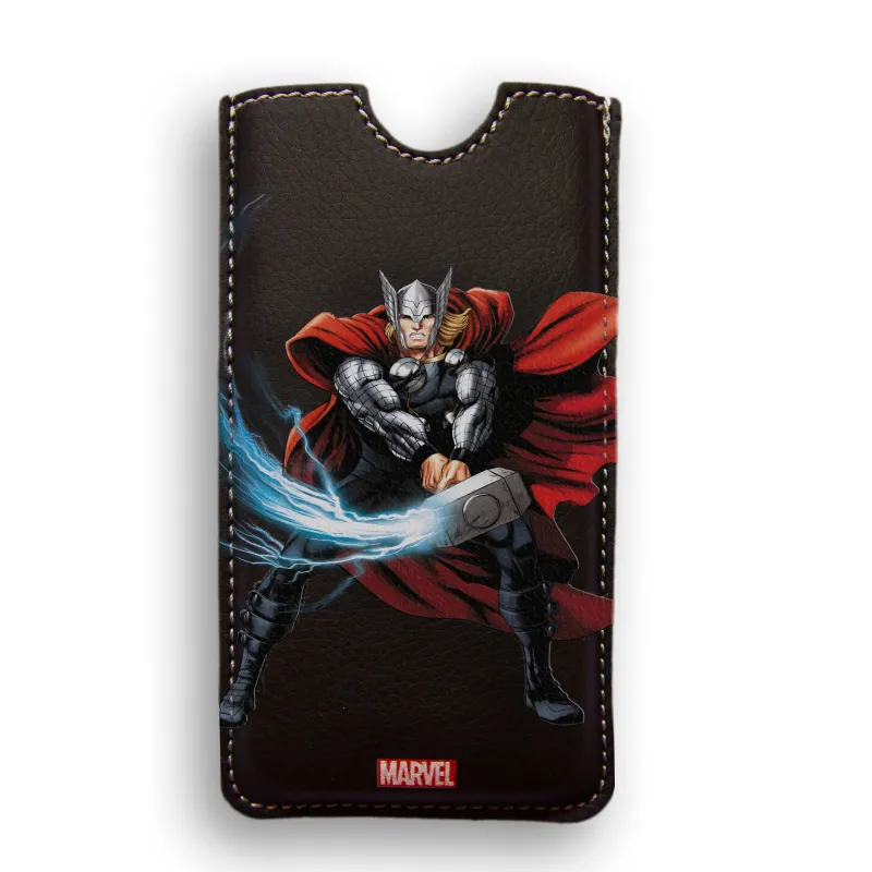IPHONE 4 LEATHER CASE DELUXE LEATHER SLEEVE MARVEL THOR HEROES - The Shop Gamer