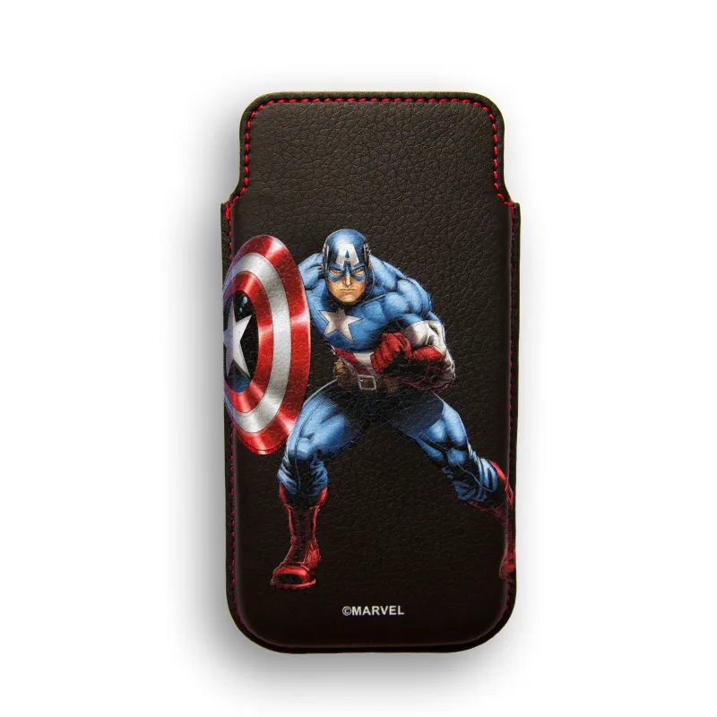 CUSTODIA RIGIDA IN PELLE PER IPHONE 4, MARVEL CAPITAN AMERICA HEROES - The Shop Gamer