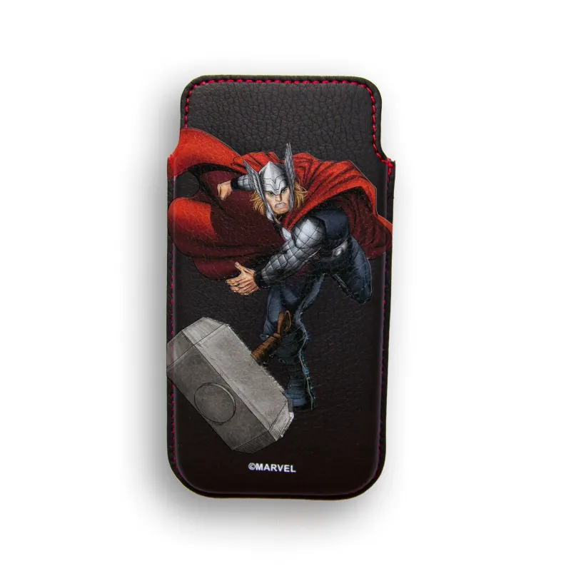 HARD LEATHER CASE FOR IPHONE 4, DELUXE LEATHER CASE MARVEL THOR HEROES - The Shop Gamer
