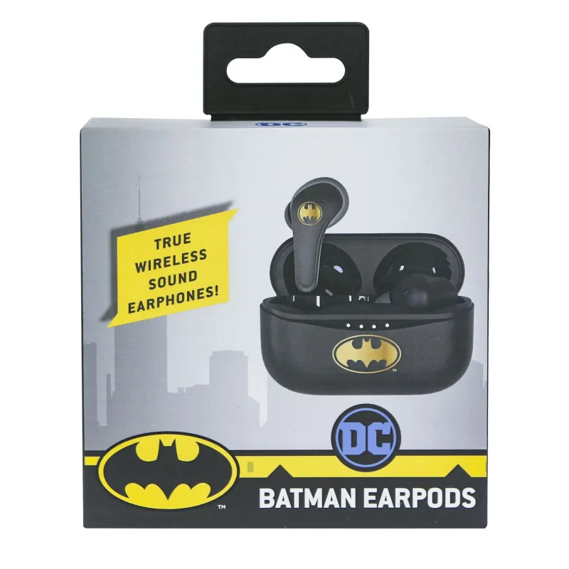 BATMAN AURICULARES BLUETOOTH V5.0 COM CAIXA DE CARREGAMENTO DA OTL TECHNOLOGIES - The Shop Gamer