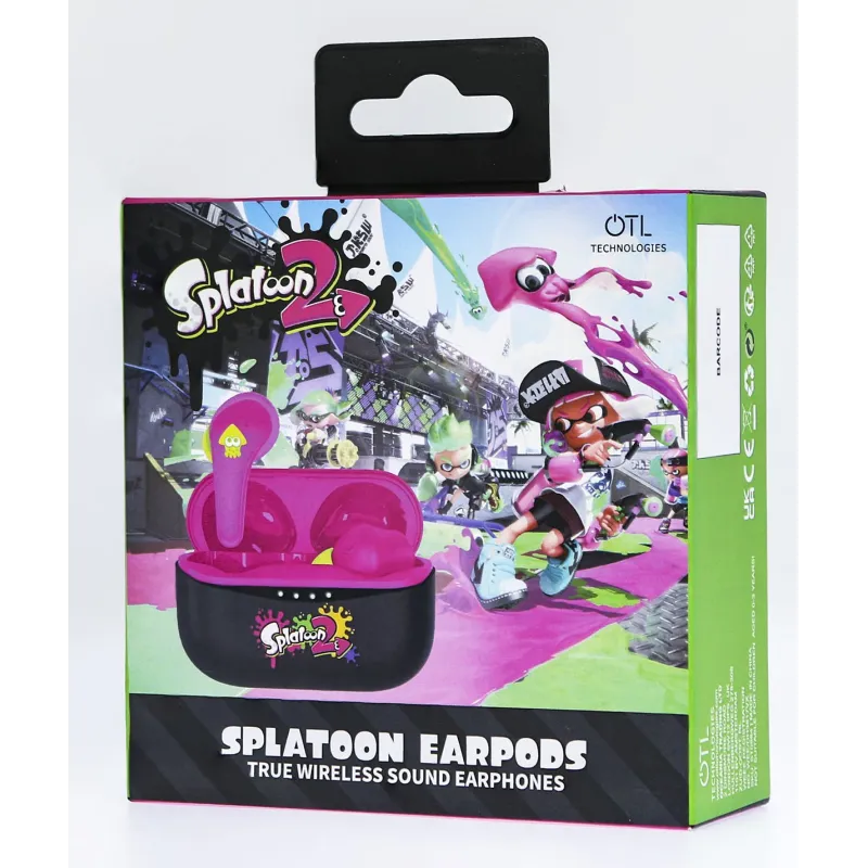 AURICOLARI SPLATOON BLUETOOTH V5.0 CON CUSTODIA DI RICARICA OTL TECHNOLOGIES - The Shop Gamer