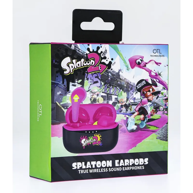 AURICOLARI SPLATOON BLUETOOTH V5.0 CON CUSTODIA DI RICARICA OTL TECHNOLOGIES - The Shop Gamer