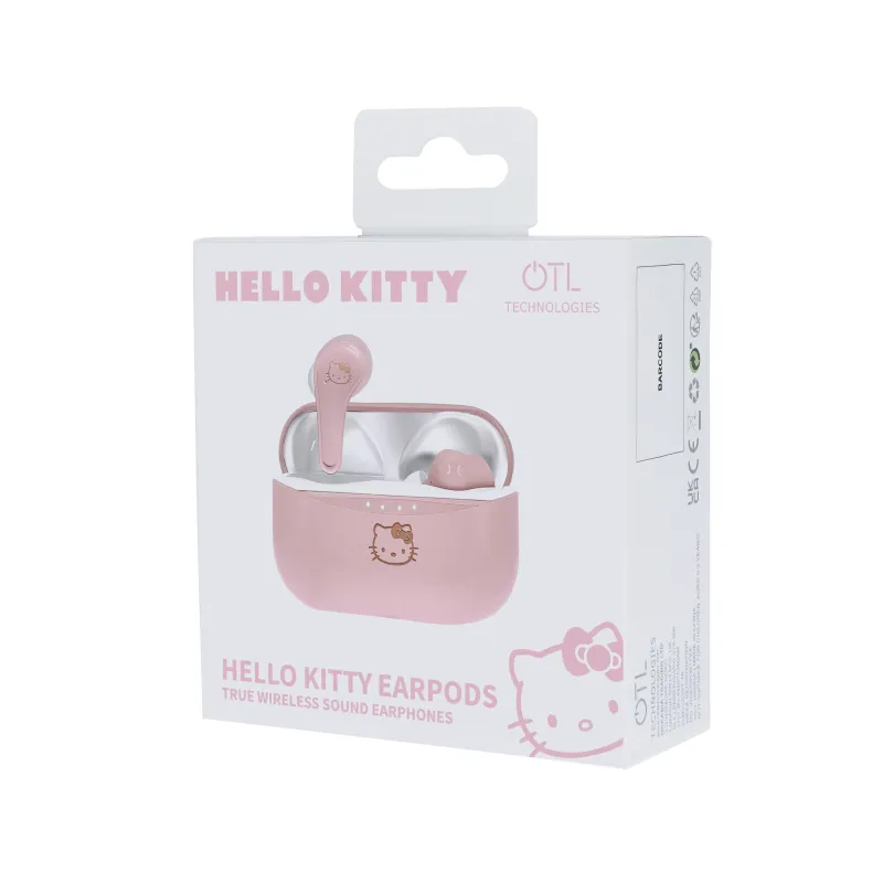 HELLO KITTY AURICULARES BLUETOOTH V5.0 COM CAIXA DE CARREGAMENTO DA OTL TECHNOLOGIES - The Shop Gamer