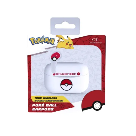 POKÉMON EARPODS BLUETOOTH V5.0 COM CAIXA DE CARGA POKEBALL DA OTL TECHNOLOGIES - The Shop Gamer