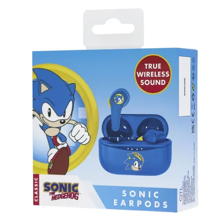 SEGA CLASSIC SONIC THE HEDGEHOG, AURICULARES BLUETOOTH V5.0 COM ESTOJO DE CARREGAMENTO - The Shop Gamer