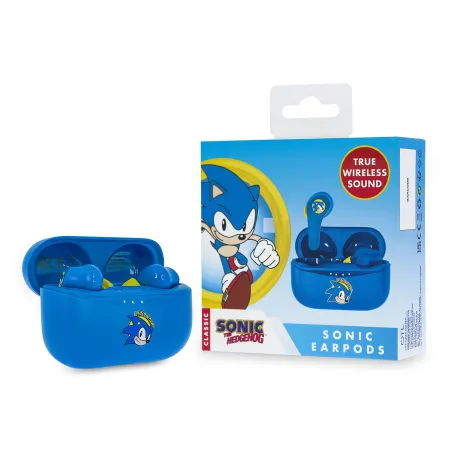 SEGA CLASSIC SONIC THE HEDGEHOG, AURICULARES BLUETOOTH V5.0 COM ESTOJO DE CARREGAMENTO - The Shop Gamer