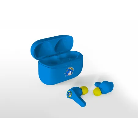 SEGA CLASSIC SONIC THE HEDGEHOG, AURICULARES BLUETOOTH V5.0 COM ESTOJO DE CARREGAMENTO - The Shop Gamer