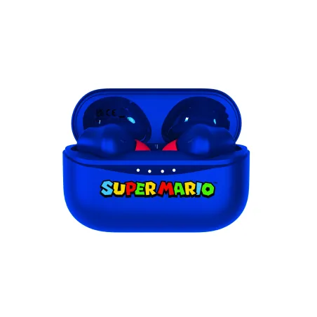 SUPER MARIO AURICULARES BLUETOOTH V5.0 COM CAIXA DE CARREGAMENTO AZUL DA OTL TECHNOLOGIES - The Shop Gamer