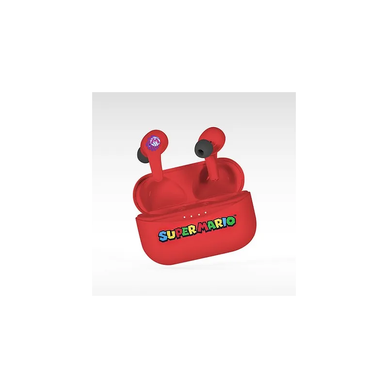 SUPER MARIO EARPODS BLUETOOTH V5.0 COM ESTOJO DE CARREGAMENTO VERMELHO DA OTL TECHNOLOGIES - The Shop Gamer
