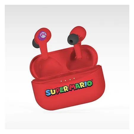 SUPER MARIO, ÉCOUTEURS BLUETOOTH V5.0 AVEC BOÎTIER DE CHARGE ROUGE OTL TECHNOLOGIES - The Shop Gamer