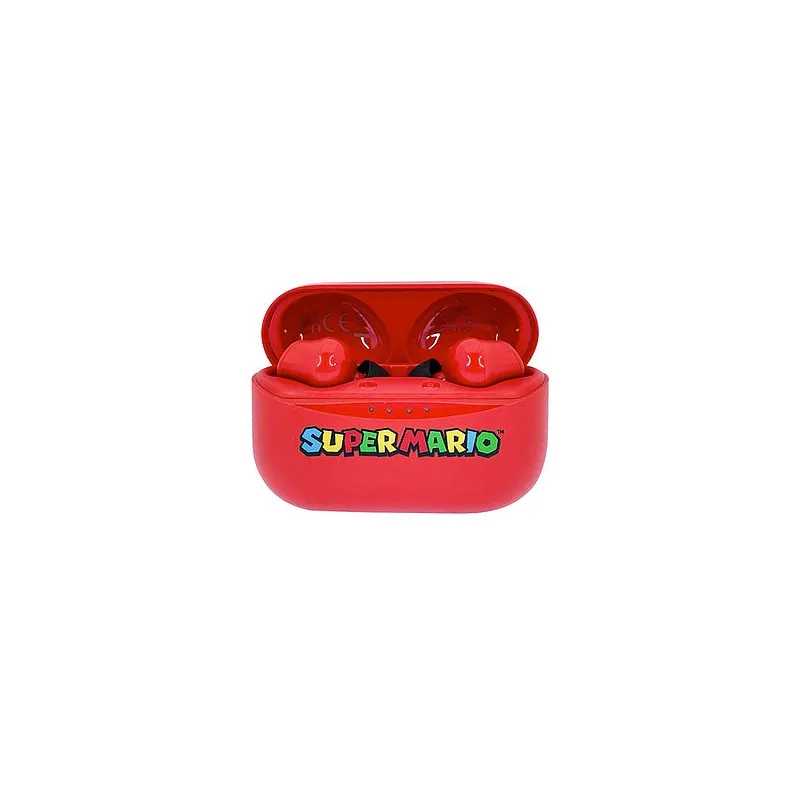 SUPER MARIO EARPODS BLUETOOTH V5.0 COM ESTOJO DE CARREGAMENTO VERMELHO DA OTL TECHNOLOGIES - The Shop Gamer