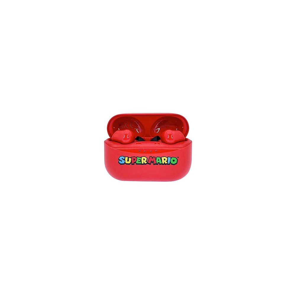 SUPER MARIO EARPODS BLUETOOTH V5.0 CON CAJA DE CARGA ROJA DE OTL TECHNOLOGIES