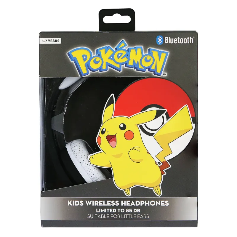 AUSCULTADORES INFANTIS SEM FIOS POKÉMON COM TECNOLOGIA BLUETOOTH E MICROFONE - The Shop Gamer
