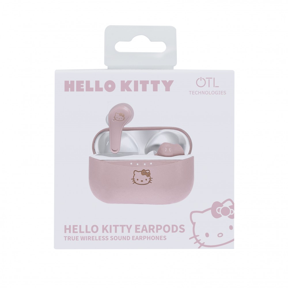 HELLO KITTY EARPODS BLUETOOTH V5.0 CON CAJA DE CARGA DE OTL TECHNOLOGIES