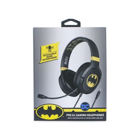AUSCULTADORES GAMING PRO G1 BATMAN COM MICROFONE AMOVÍVEL E CABO - The Shop Gamer