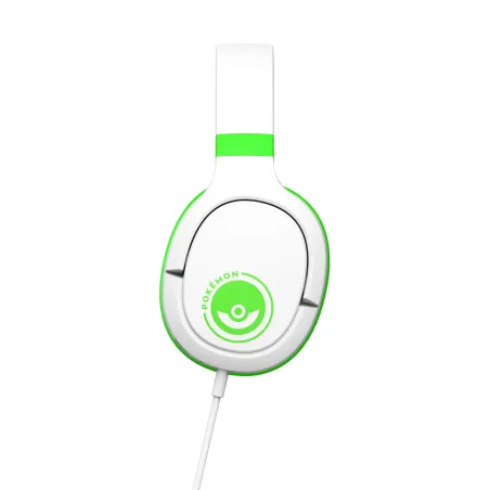 AURICULARES GAMING PRO G1 POKEMON VERDE Y BLANCO CON MICRÓFONO EXTRAIBLE Y CABLE