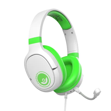 GAMINGHEADSET PRO G1 POKÉMON GROEN EN WIT MET AFNEEMBARE MICROFOON EN KABEL - The Shop Gamer