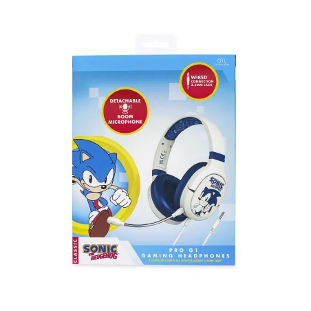 CUFFIE GAMING PRO G1 SONIC THE HEDGEHOG CON MICROFONO RIMOVIBILE E CAVO - The Shop Gamer