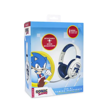 AUSCULTADORES GAMING PRO G1 SONIC THE HEDGEHOG COM MICROFONE REMOVÍVEL E CABO - The Shop Gamer