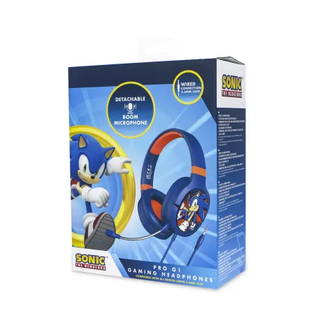 PRO G1 SONIC THE HEDGEHOG BLUE GAMING HEADSET WITH DETACHABLE MICROPHONE AND CABLE - The Shop Gamer