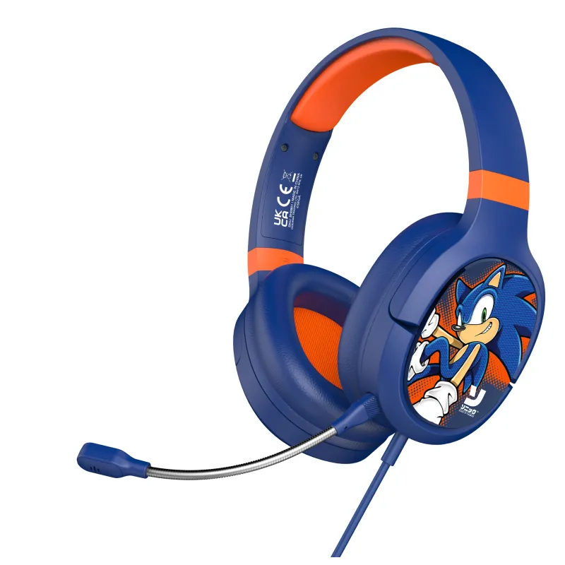 AURICULARES GAMING PRO G1 SONIC THE HEDGEHOG AZUL CON MICRÓFONO EXTRAIBLE Y CABLE