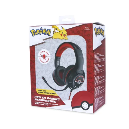 AUSCULTADORES PARA JOGOS PRO G4 POKÉMON POKÉ BALL COM MICROFONE - The Shop Gamer