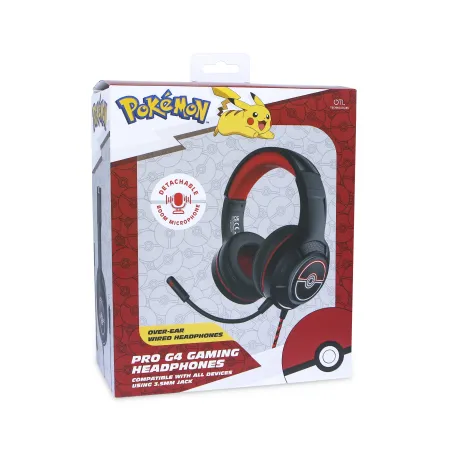 CUFFIE DA GAMING PRO G4 POKÉMON POKÉ BALL CON MICROFONO - The Shop Gamer