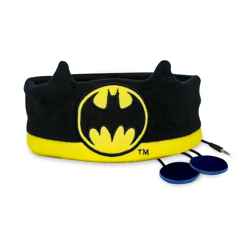 AUSCULTADORES INFANTIS PLANOS COM BANDA AJUSTÁVEL LAVÁVEL BATMAN KIDS AUDIO BAND - The Shop Gamer